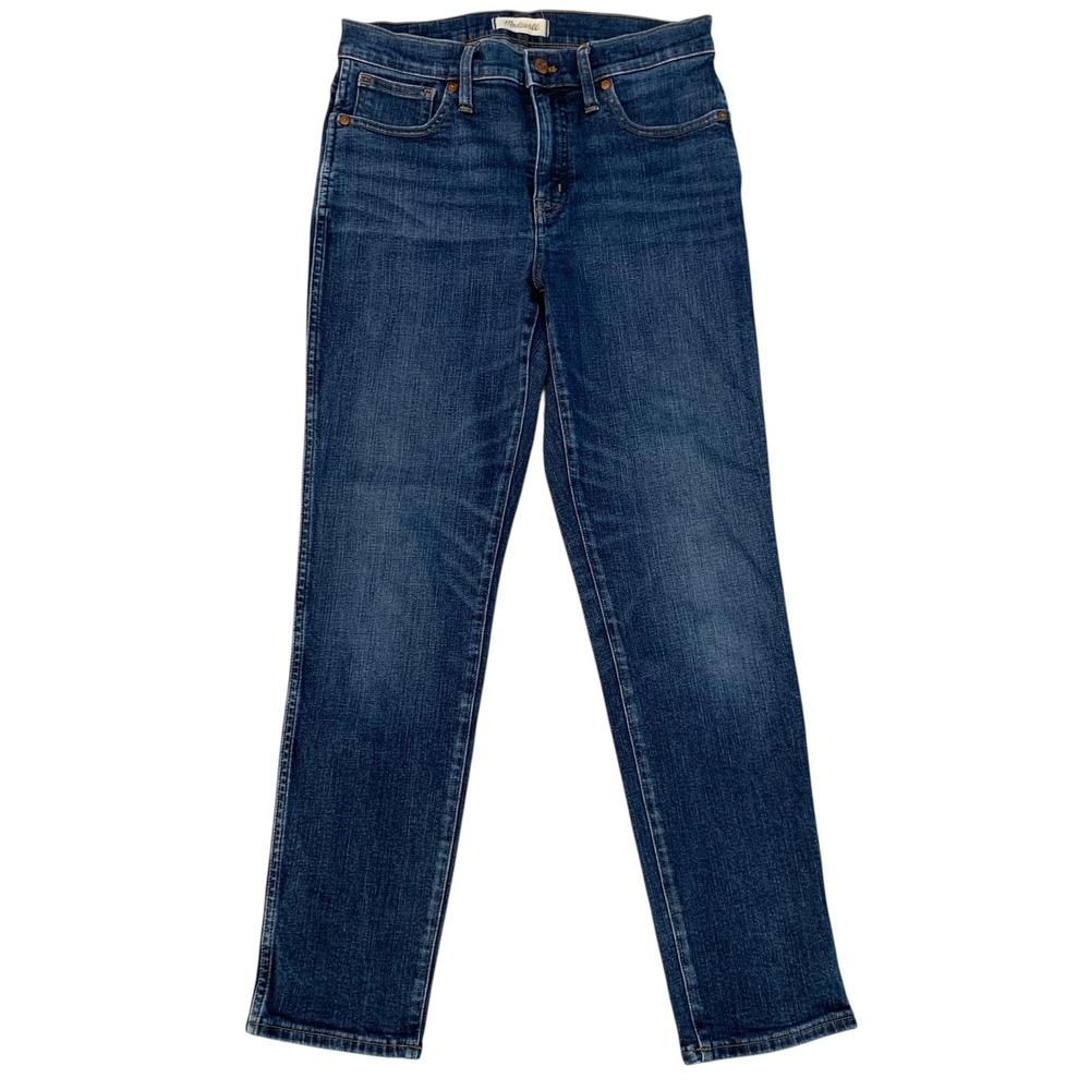 Madewell Womens Size 29 Medium Wash Slim Straight Stretch Jeans Denim 28" Inseam